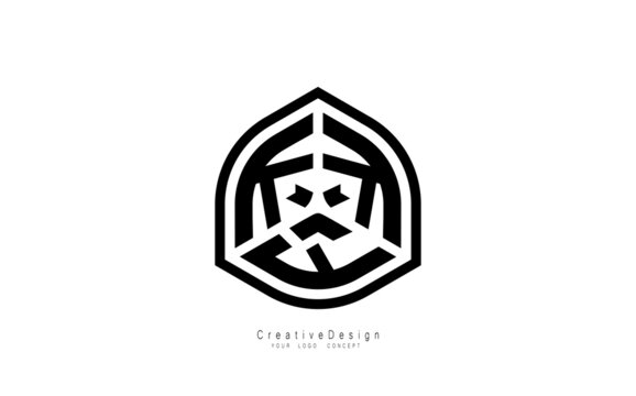 KKF letter logo design template vector