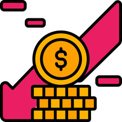 loss filled outline icon