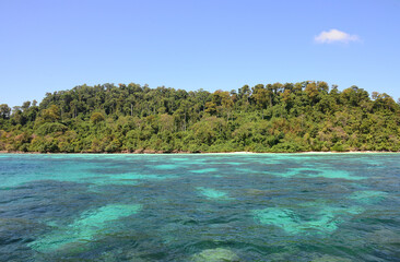 Obraz premium Koh Rok (Rok Island) is a small archipelago in southern Thailand in the Andaman Sea.