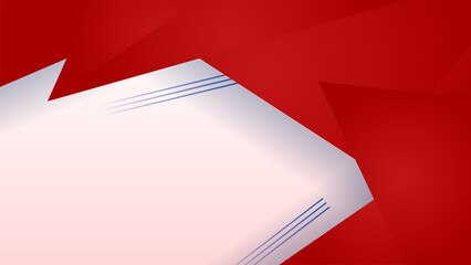 Modern red abstract background paper shine and layer element vector for presentation design. Suit for business, corporate, institution, party, festive, seminar, and talks.