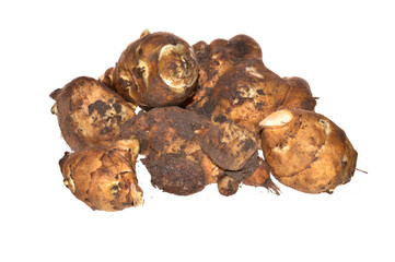 Jerusalem artichoke isolated on white background
