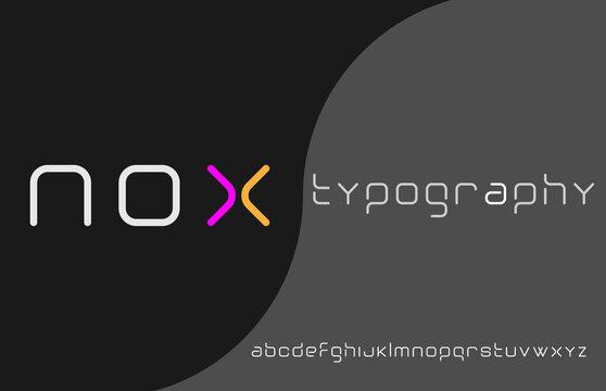 lining modern stylish typography alphabet small letter logo design