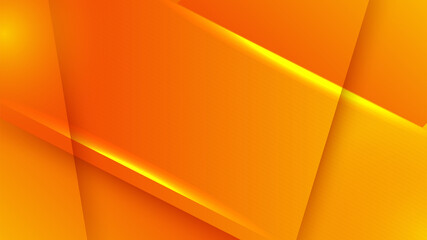 Modern orange yellow abstract background paper shine and layer element vector for presentation design. Suit for business, corporate, institution, party, festive, seminar, and talks.