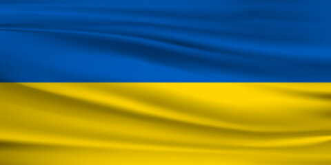 Flag of Ukraine. Vector illustration.