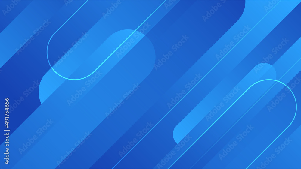 Poster modern dark blue abstract background paper shine and layer element vector for presentation design. s