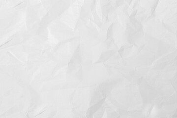 White paper crumpled wrinkled  sheet texture background