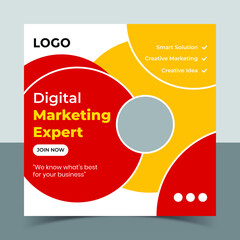 Creative digital business marketing post banner template,Digital marketing social media post banner template,social media marketing post