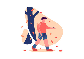 illustration of adventure flat design