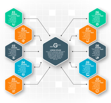 Abstract 3D Paper Infographics. Business template .Vector illustration