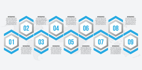 Abstract 3D Paper Infographics. Business template .Vector illustration