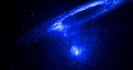 abstract dark blue space luxury elegant universe with galaxy star dynamic stardust vintage pattern on dark space.