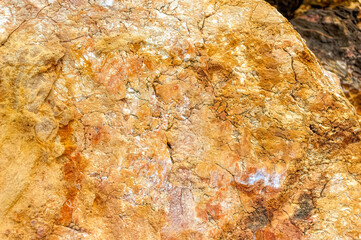 Natural stone surface texture in the nature, close up.