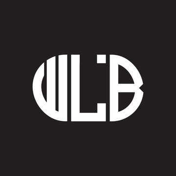 WLB letter logo design. WLB monogram initials letter logo concept. WLB letter design in black background.