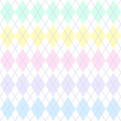 Fototapeta premium Argyle pattern seamless background. Vector illustration. 
