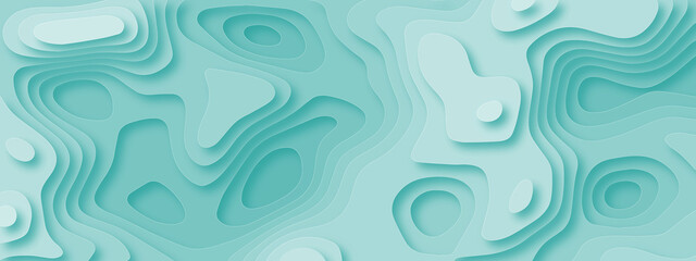 Fototapeta na wymiar Abstract modern background with wave style and soft blue pastel color 3d papercut vector background. Abstract paper cut slime background. banner with 3D abstract background with blue paper cut waves. 