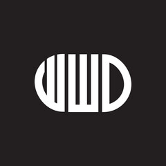 WWO letter logo design. WWO monogram initials letter logo concept. WWO letter design in black background.