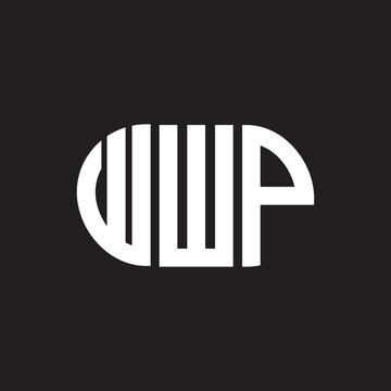 WWP letter logo design. WWP monogram initials letter logo concept. WWP letter design in black background.