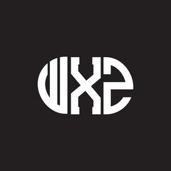 WXZ letter logo design. WXZ monogram initials letter logo concept. WXZ letter design in black background.