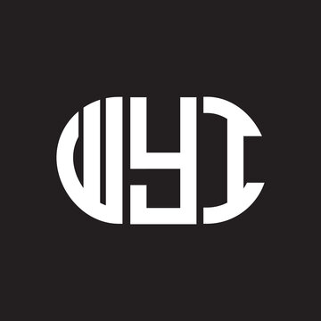WYI letter logo design. WYI monogram initials letter logo concept. WYI letter design in black background.