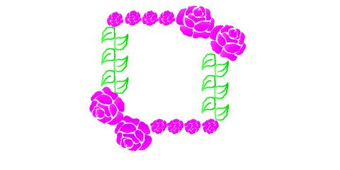 Rose border decorative border 