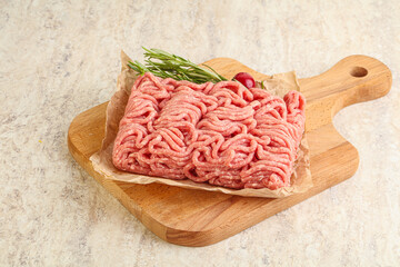 Raw beef minced meat for cooking