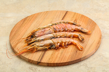Tasty big Langoustine over the board