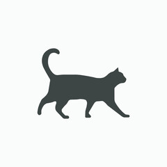 cat, pet, animal, kitten icon vector isolated