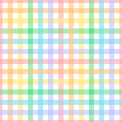 Seamless pattern multicolored buffalo plaid vector illustration