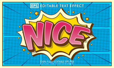 Comic pop art text effect 