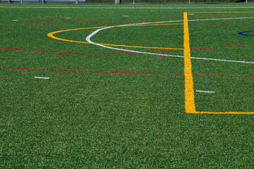 Sports Field Details - Lines, Patterns, Turf, Goals