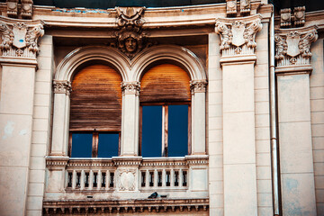 Street view of downtown in Catania, Italy