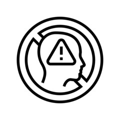 cancel culture line icon vector. cancel culture sign. isolated contour symbol black illustration