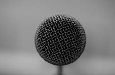 microphone isolated on black