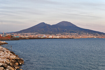 Il golfo di Napoli ed il Vesuvio