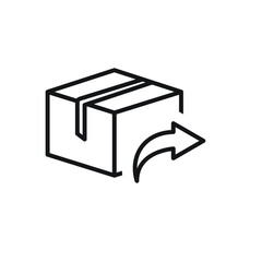 Send order package icon design vector illustration