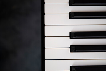 close up of keys. Music