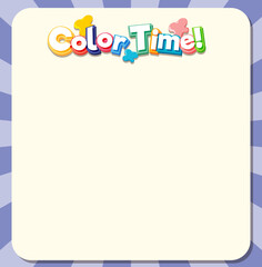 Cute blank violet color border for worksheet