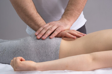 The osteopath works with the coccyx area. The chiropractor works with the lower back and coccyx