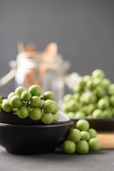 Pea eggplant or turkey berry, Organic local vegetable from northern Thai farmer market on black background