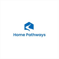 home pathway logo for real estate vector