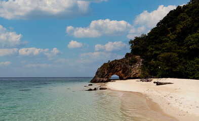 Tropical coast  cave scenery of koh lipe- Paradise Travel destination in Thailand, Asia
