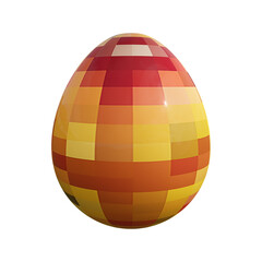 3D rendering Easter egg isolated on white background