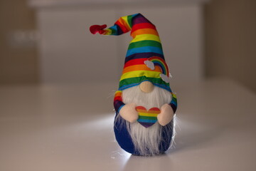 dwarf, elf, rainbow elf, dwarf with a rainbow