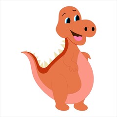 Cartoon dinosaurs. Baby dino prehistoric animals.
