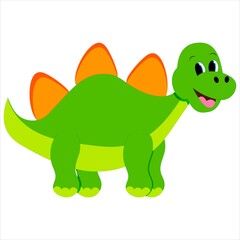 Cartoon dinosaurs. Baby dino prehistoric animals.