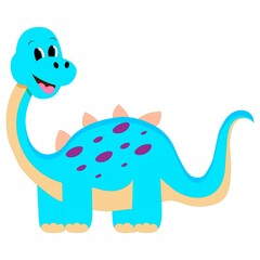 Cartoon dinosaurs. Baby dino prehistoric animals.