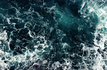 Fototapeta na wymiar Sea water with blue wave