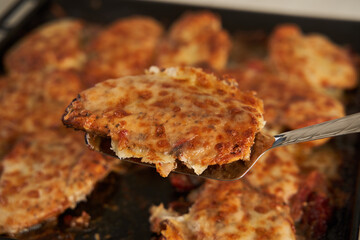 Chicken breast with melted parmesan and cheddar