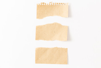 note papers on a white background