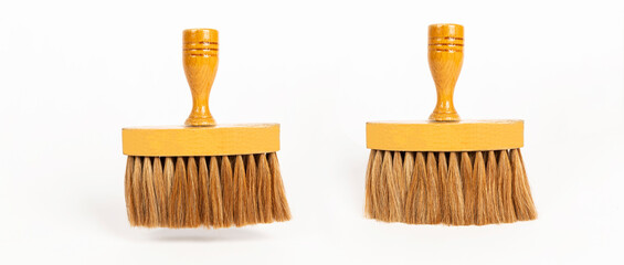 barber brush on a white background